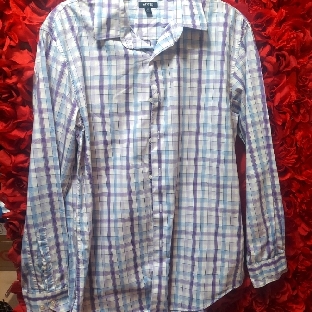 APT 9 Men's Size Medium Long Sleeve Dress Shirt